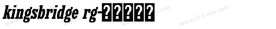 kingsbridge rg字体转换